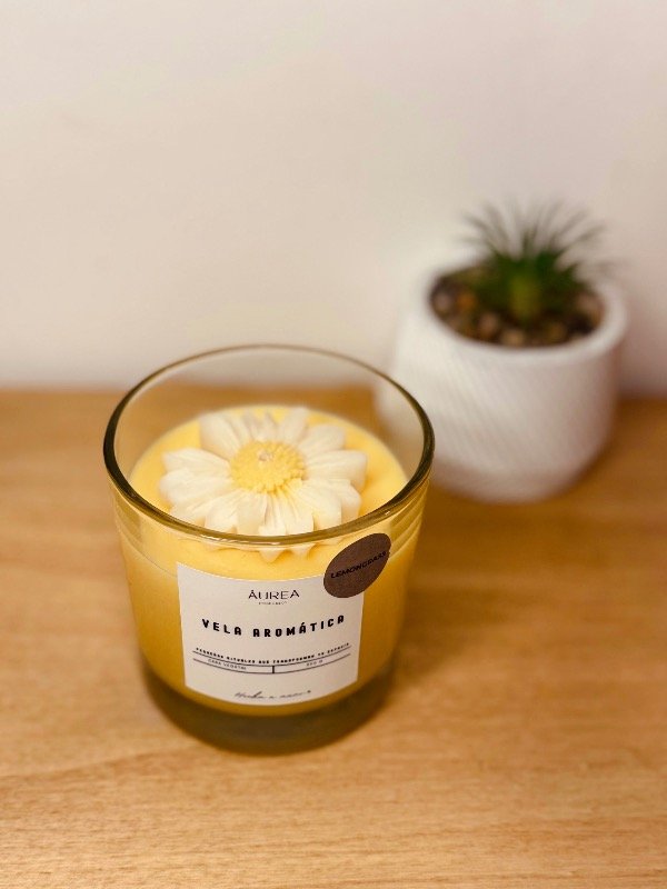 Producto - Vela Aromática Margarita Golden