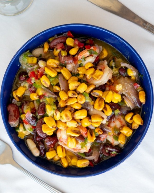 Producto - Ensalada acevichada de langostinos