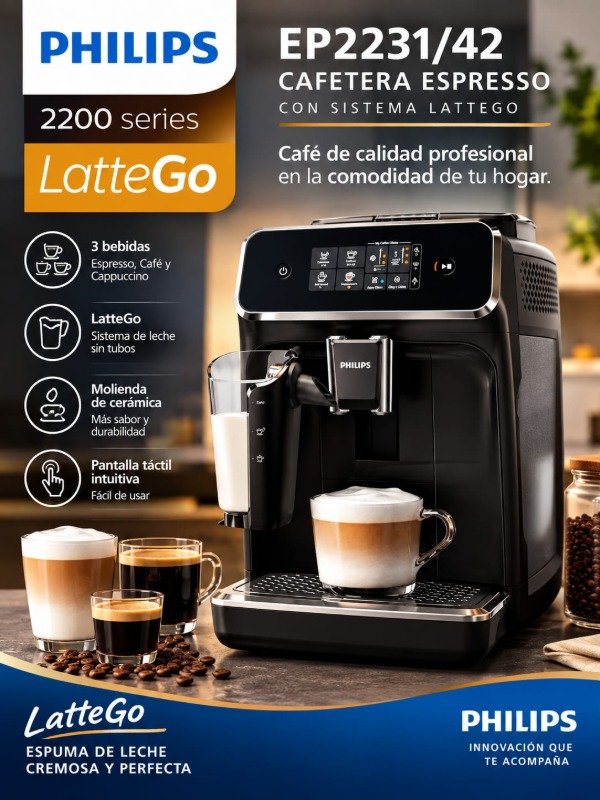 Producto - CAFETERA PHILIPS EP2231/41 LATTEGO
