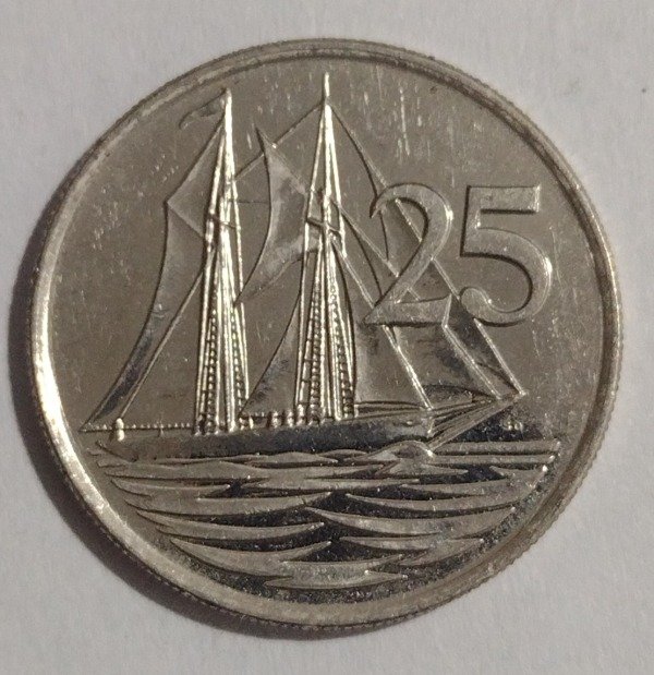 Producto - Islas Caymán 25 cents 1999 - 0