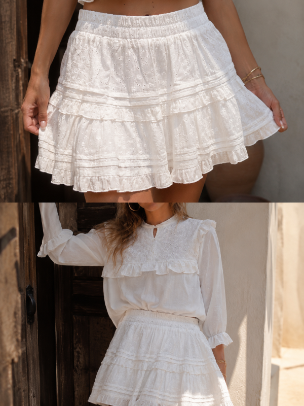 Producto - Pollera Short Broderie - 3