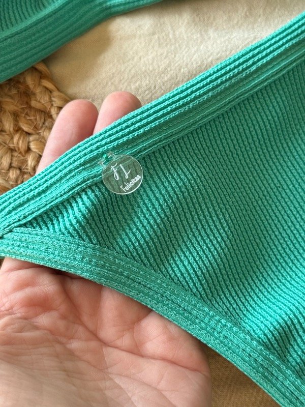 Producto - Bikini texturada María verde menta - 4