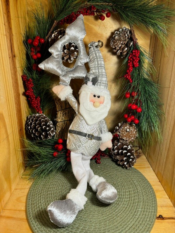 Producto - Santa en Arbol Silver 55 cm (Efectivo: 27.920)