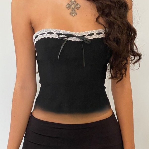 Producto - Corset saten con moño - Talle S