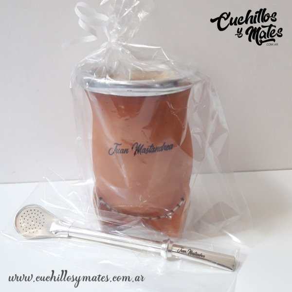 Set de Mate y Bombilla Personalizados - Cuchillos y Mates