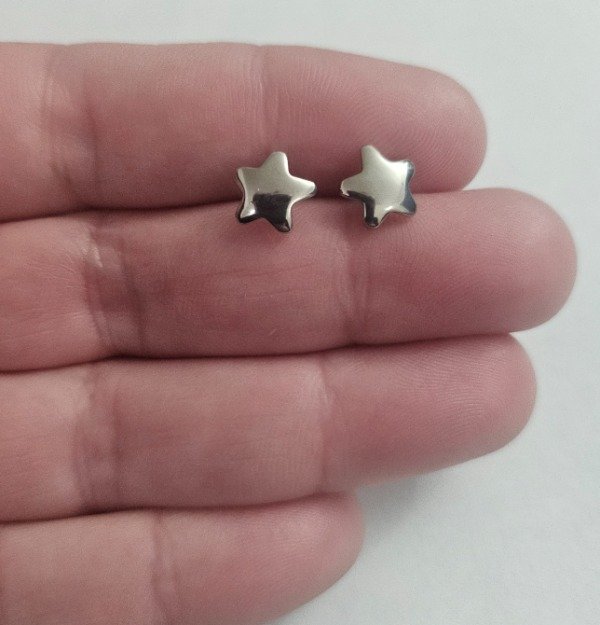 Producto - Aros pasante estrella acero