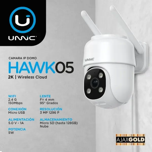 Producto - Camara De Seguridad Exterior Ip Unnic Domo Motorizada Usb