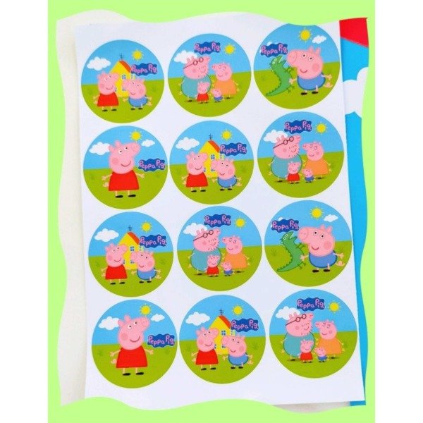 Producto - Familia Pig Stickers x12
