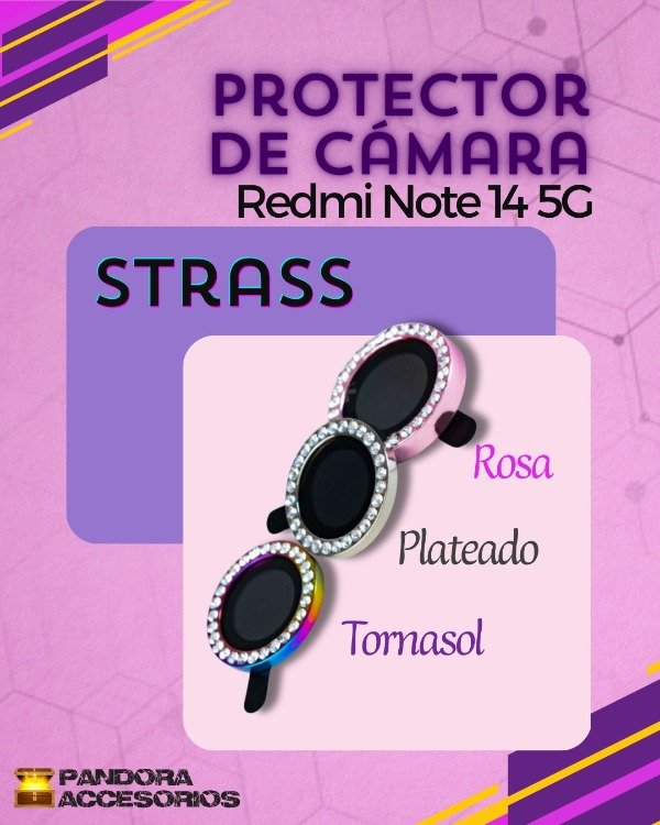 Producto - Protector Cámara Strass Redmi Note 14 5G