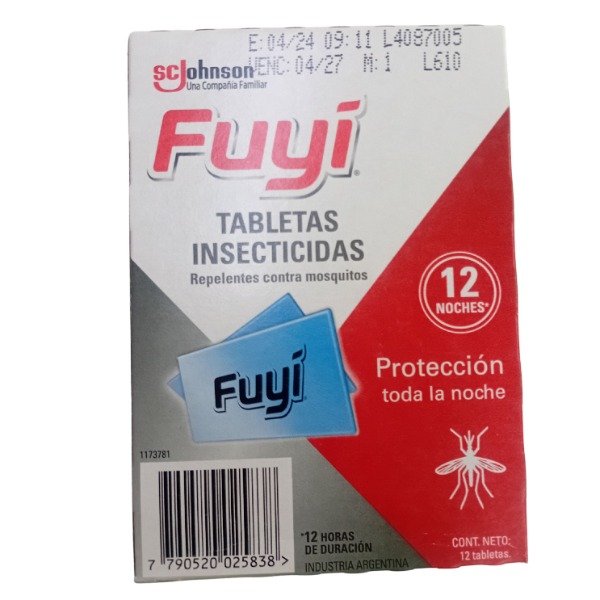 Producto - FUYI TABLETAS CAJA X12 NOCHES