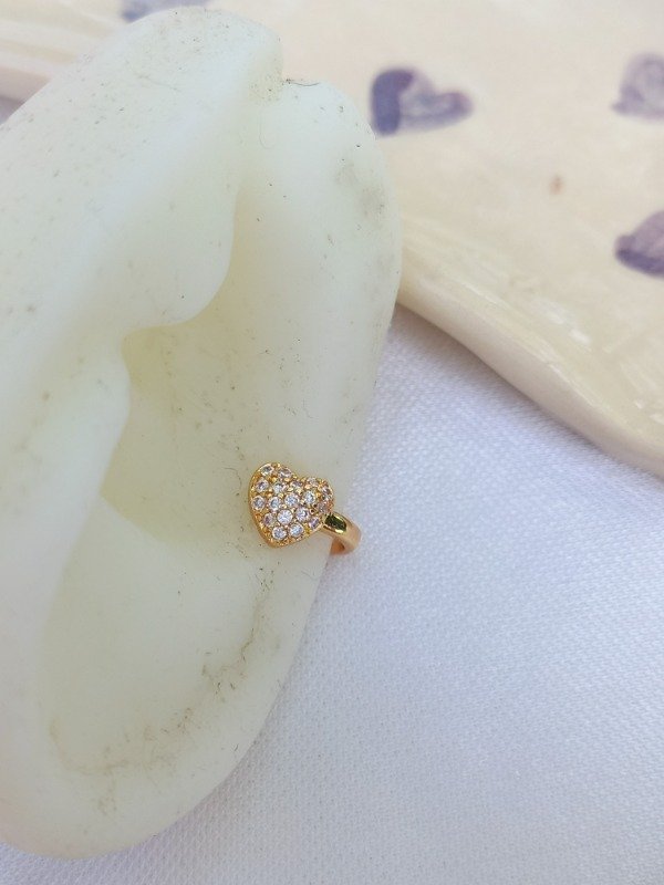Producto - ear cuff love golden