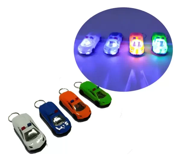 Producto - LLAVERO EN FORMA DE AUTO CON LUCES