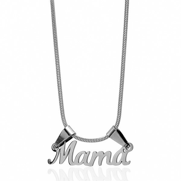 Producto - Collar de acero quirúrgico con dije . Mama - 0