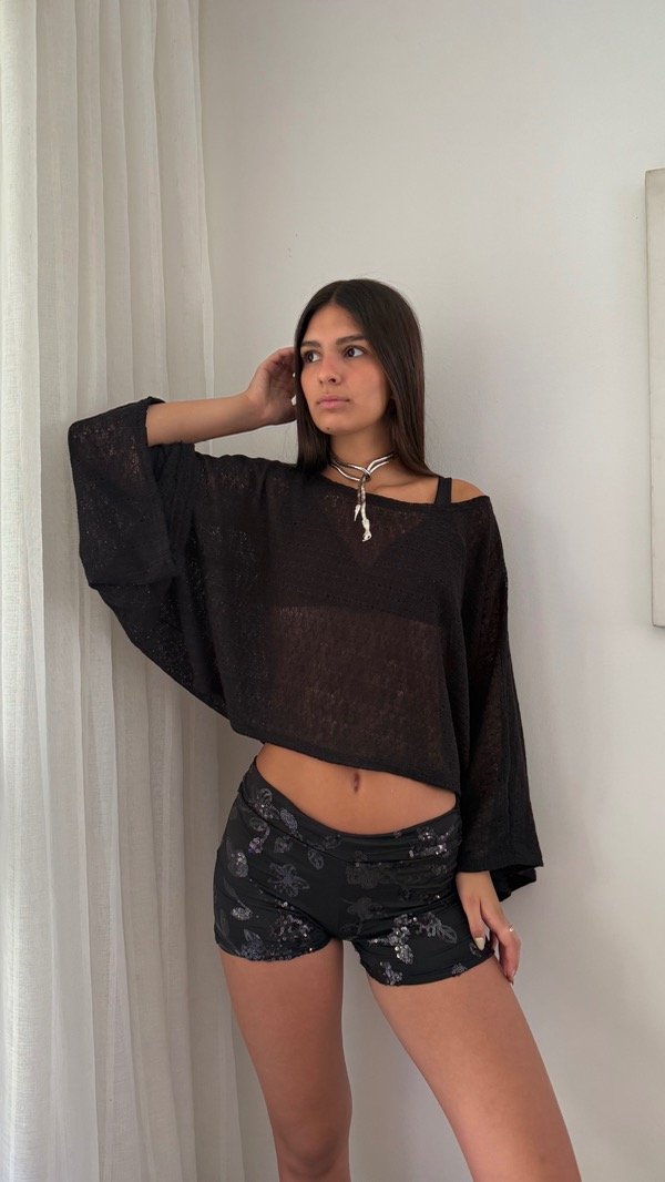 Producto - Remera cropp negra