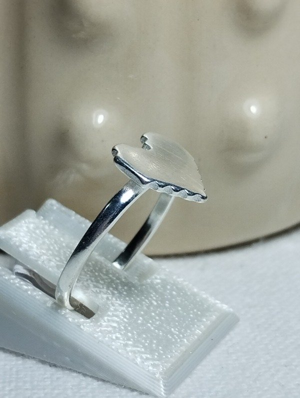 Producto - Anillo de plata corazón liso