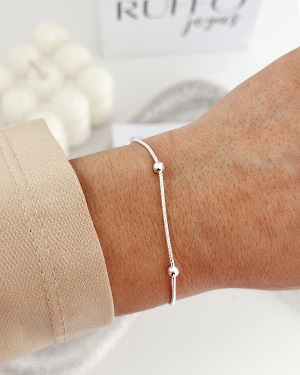 Producto - Pulsera Nina acero plateado
