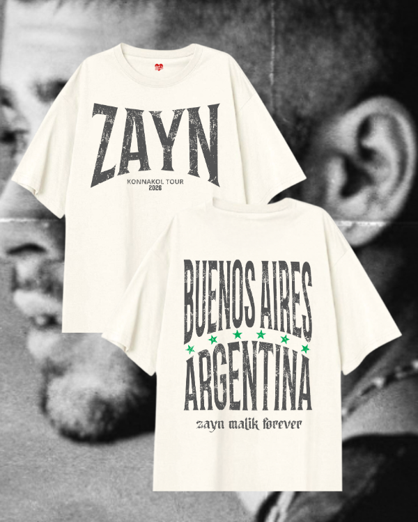 Zayn argentina remeron boxy crudo camiseta