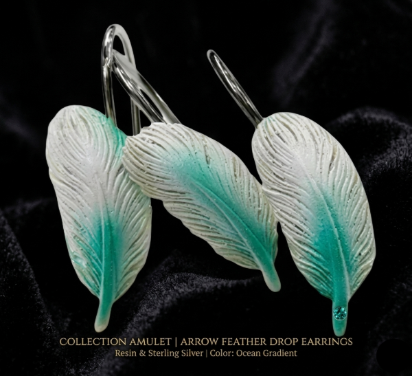 Producto - Set 12 Ganchos para Cortina de Baño "Plumas"