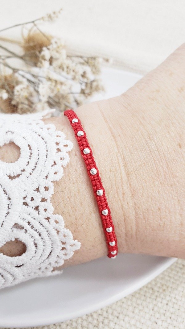 Producto - Pulsera de Hilo y Plata (PU145)