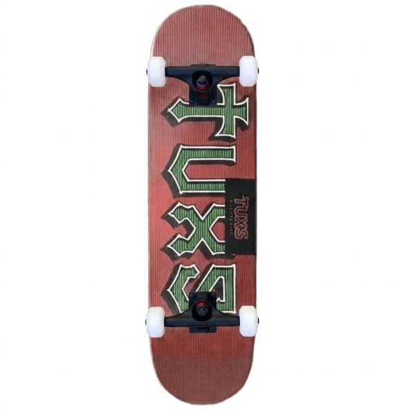 Producto - Skate Profesional Tuxs - Rojo y verde - ENVÍO GRATIS