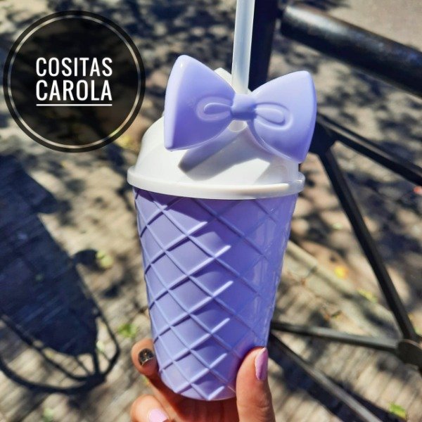 VASO HELADO CON SORBETE MOÑO - COSITAS CAROLA