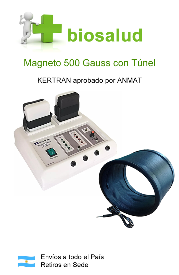 Producto - MAGNETO 500 GAUSS - Con dos Solenoides Planos  y un Túnel - MARCA KERTRAN