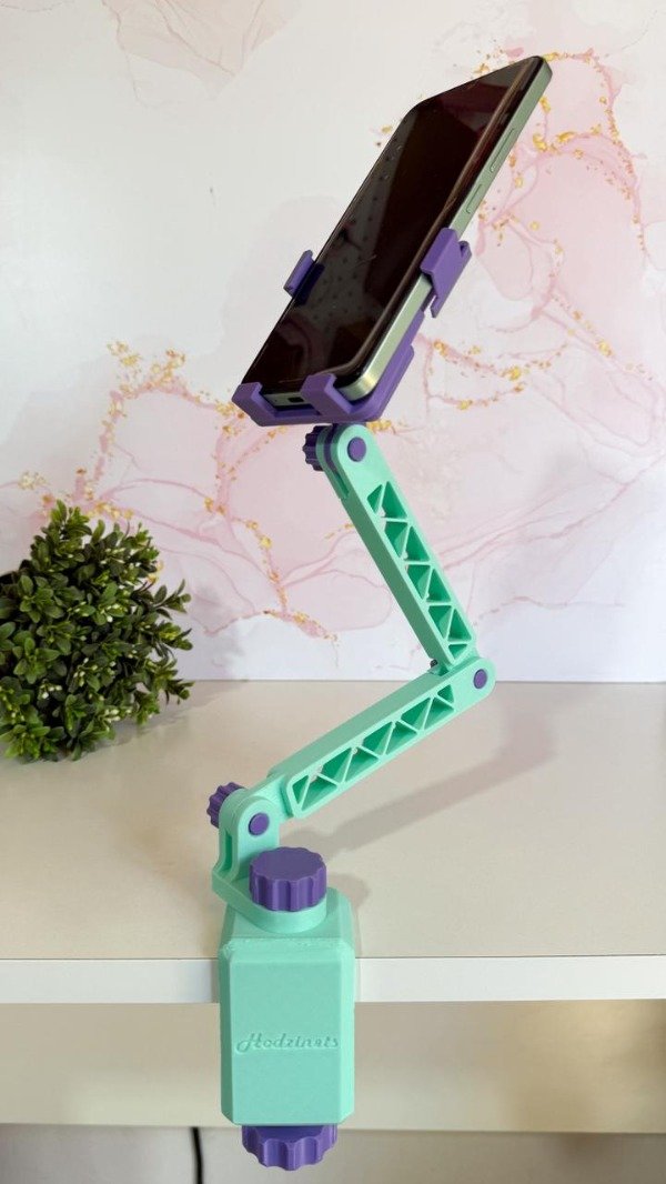 Producto - Tripode para celular aqua y lila