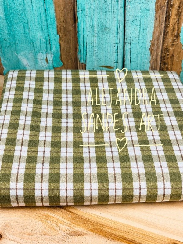 Producto - Tela verde escocesa