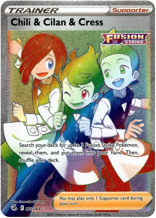 Producto - Chili and Cilan and Cress Hyper Rare - 273/264 - Fusion Strike - Holo