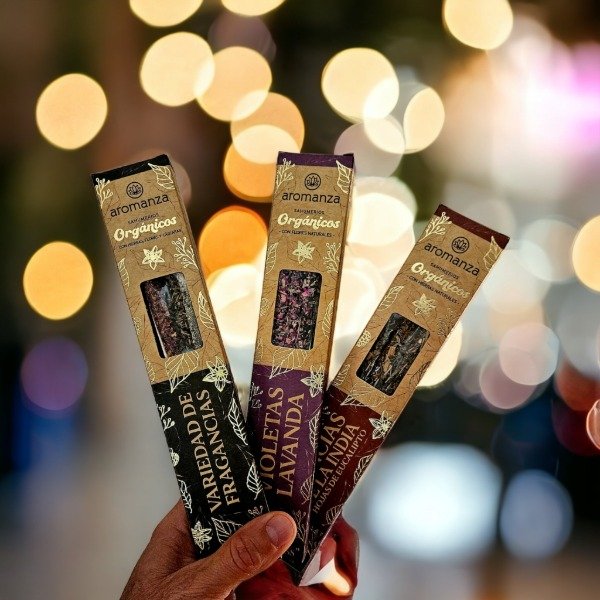 Producto - Sahumerios orgánico Esencias de la India y Eucalipto Aromanza "Humildad"