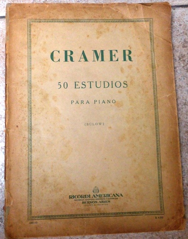 Producto - 50 ESTUDIOS PARA PIANO - CRAMER  -  (BÜLOW) - RICORDI