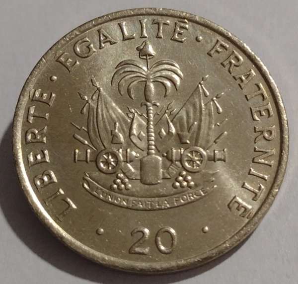 Producto - Haití 20 centimes 1991