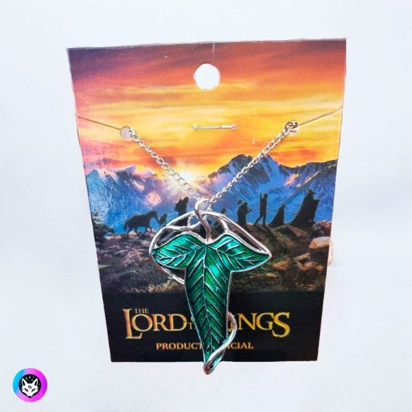 Producto - Collar/Pin "HOJA LORIEN" Producto licencia oficial LOTR