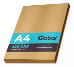Producto - Papel kraft Global en resma x 20 hojas a4 x 200 grs