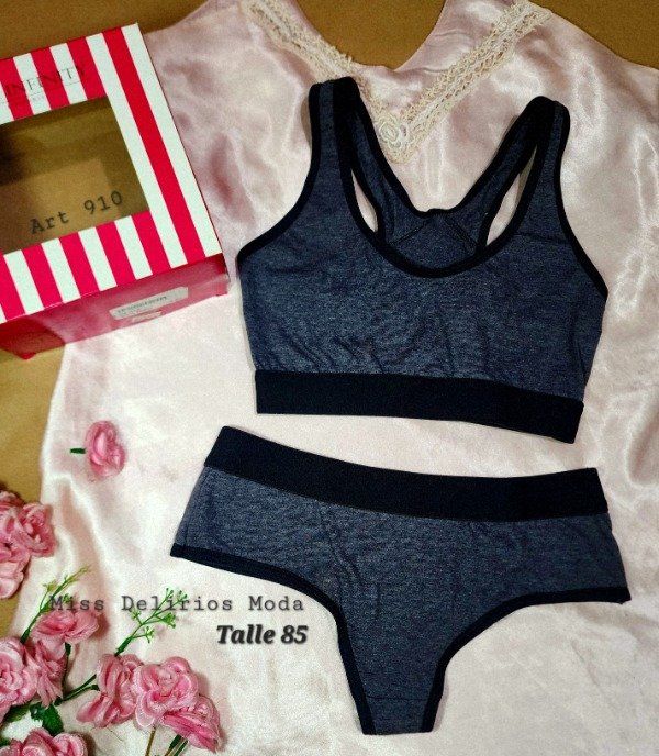 Producto - Conjunto de lenceria Deportivo AIAM 910 Talle 85