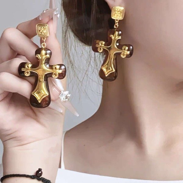 Producto - Aritos de cruz grande