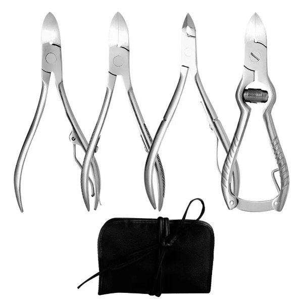 Producto - Set de 4 alicates para manos y pies acero inoxidable