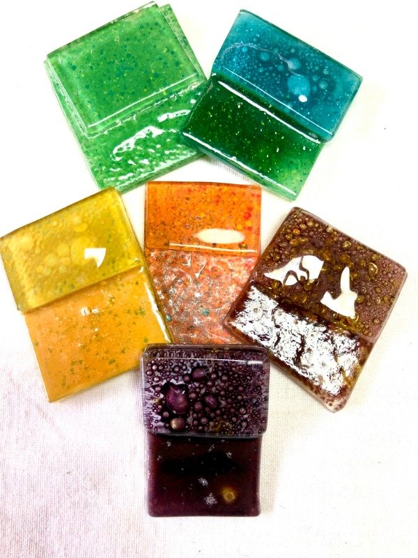 Producto - Kit de 6 esmaltes vitrofusion x 25 grs cada uno.