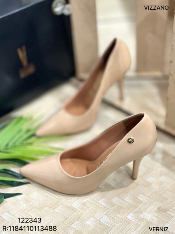 Producto - STILETTOS VIZZANO BEIGE CHAROL (taco 9cm)