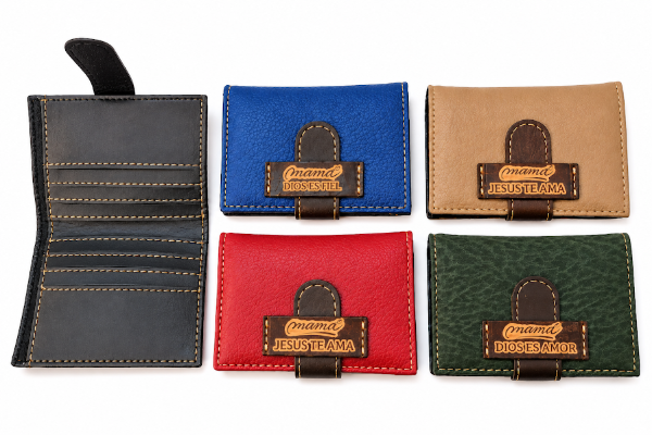 Producto - PROMO X1 BILLETERA DE CUERO MAMA (11X9 CM)