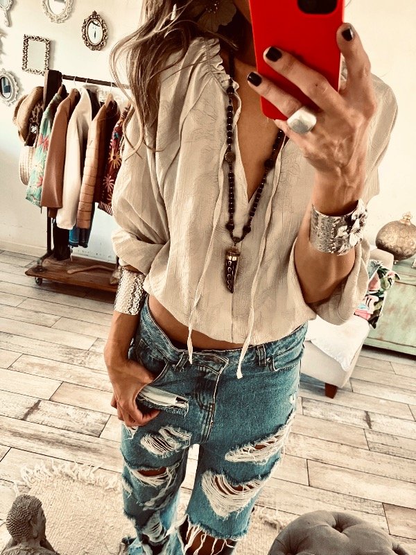 Producto - Blusa Zara beige - 5