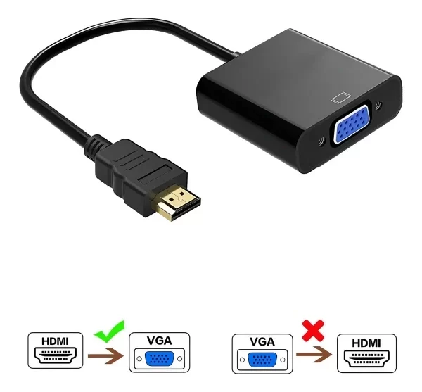 Producto - Cable Hdmi A Vga Adaptador De Hdmi Vga Conversor Hdmi Vga - 3