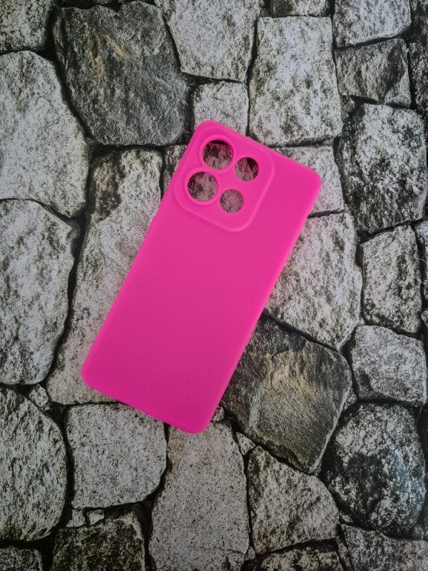 Producto - Funda tpu simil silicon sin felpa Moto G86 fucsia