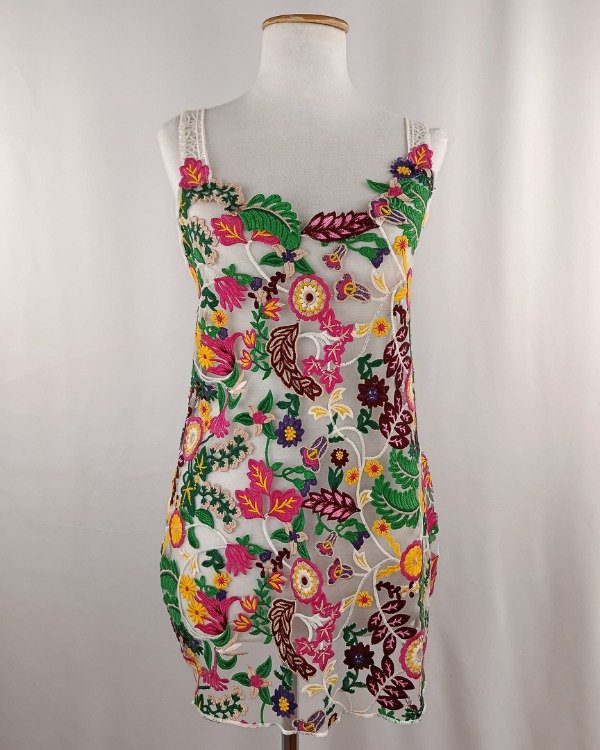 Vestido Tul Bordado