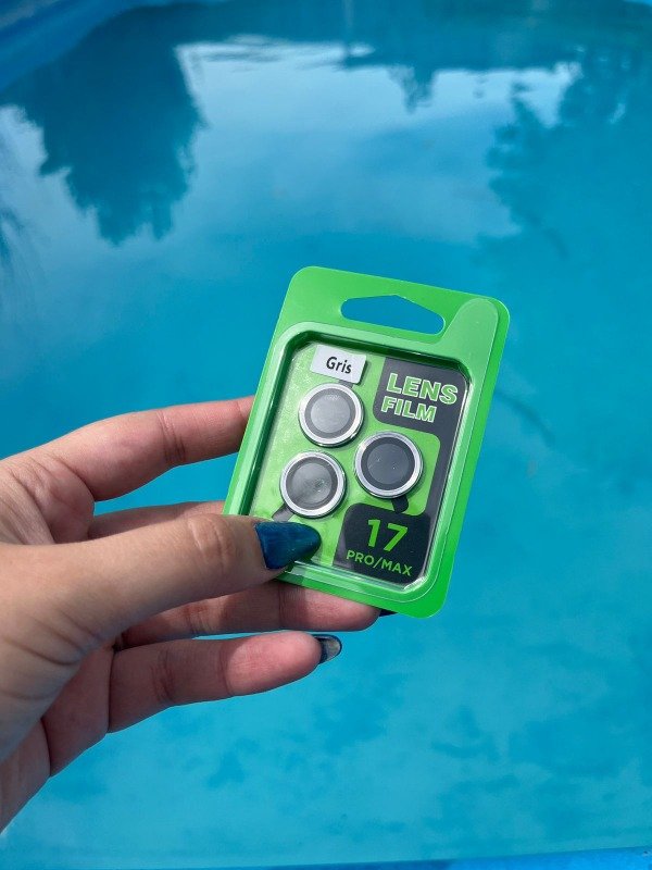 Producto - Iph 17 pro y iph 17 pro max protector de camara liso plateado