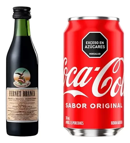 Producto - Mini fernet Branca + Coca Cola lata
