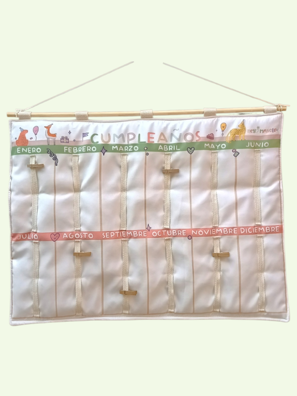 Producto - Tablero cumpleaños calendario para colgar