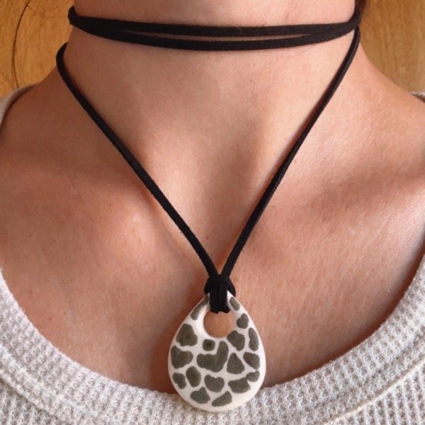Producto - Choker Toscana animal print
