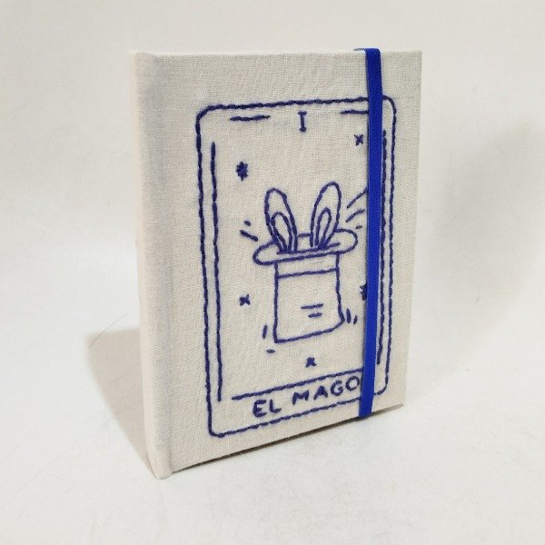 Producto - CUADERNO TAPA DURA bordado a mano " el mago"