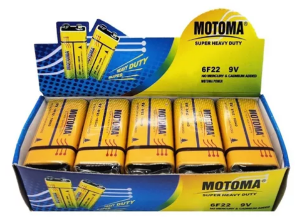 Producto - Batería 9V Carbón MOTOMA